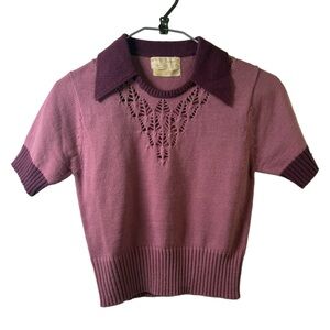Vintage afashon Import Short Sleeve Sweater
